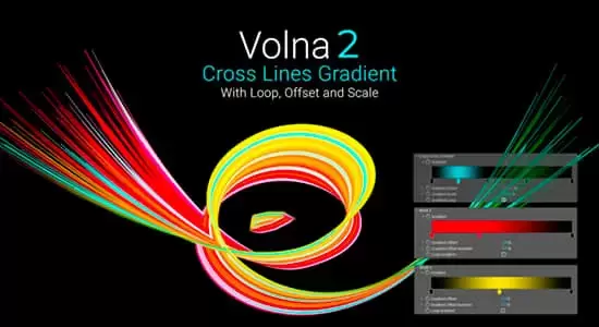 中文汉化-动态线条路径描边绘制生长动画AE插件 Volna V2.4.7 Win/Mac+使用教程插图