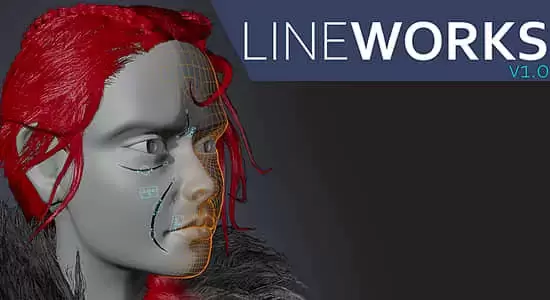 Blender插件-快速给角色添加装配线工具 Lineworks v2插图