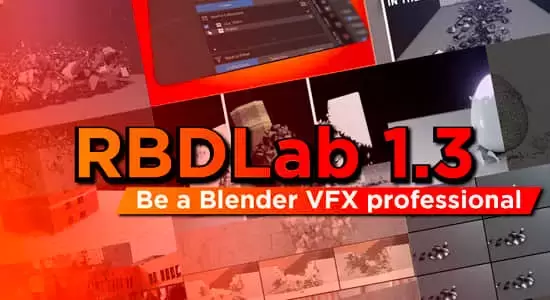 物理动力学破碎工具Blender插件 RBDLab V1.4插图