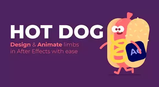 中文汉化AE插件-设计制作MG人物角色肢体动作工具 HotDog v1.1.5 Win插图