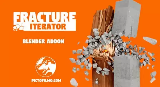 三维模型破碎模拟Blender插件 Fracture Iterator v1.3插图