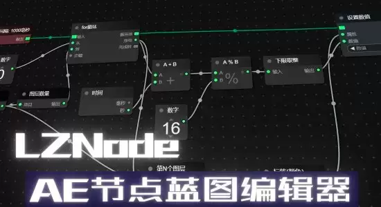 国人原创-AE节点式脚本功能编辑器 LZNode Beta Win/Mac插图