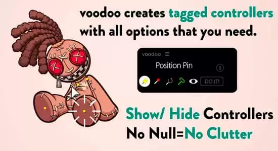 木偶图钉工具高级绑定控制AE脚本 Voodoo V1.0 + 使用教程插图