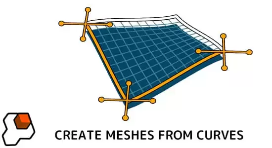 Blender插件-根据线条自动生成面片 Curves To Mesh V2.6插图