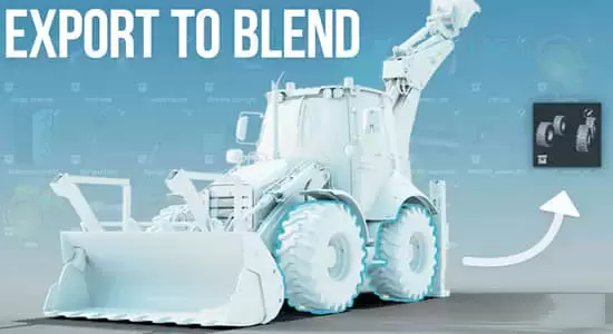 将部分模型单独导出保存Blender插件 Export To Blend V1.2插图