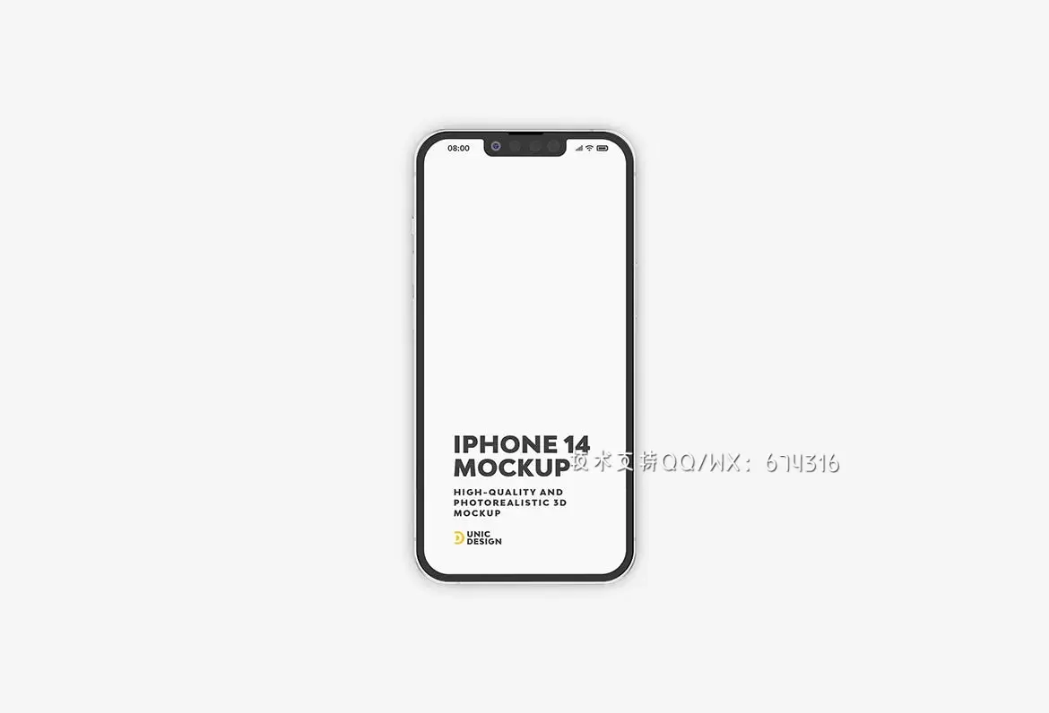 iPhone 14手机UI/UX设计展示样机 (PSD)免费下载插图5