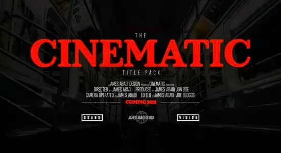 PR模板-23个专业设计电影标题排版预设 The Cinematic Titles Pack