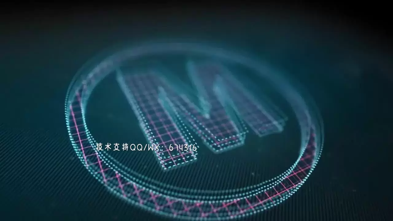 高科技动态logo展示动画AE模板视频下载(含音频)