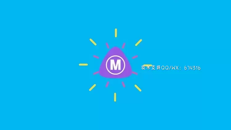 多彩创意的形状LOGO标志AE模板视频下载(含音频)