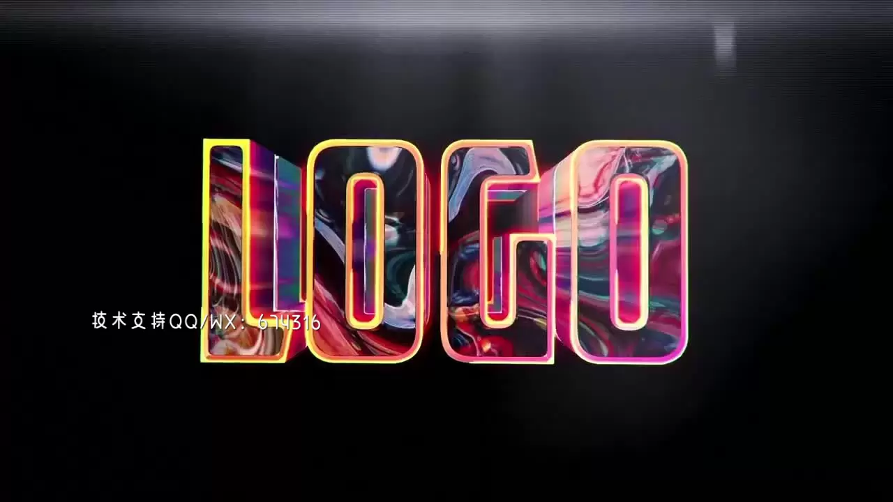 时尚的简短LOGO标志AE模板视频下载插图