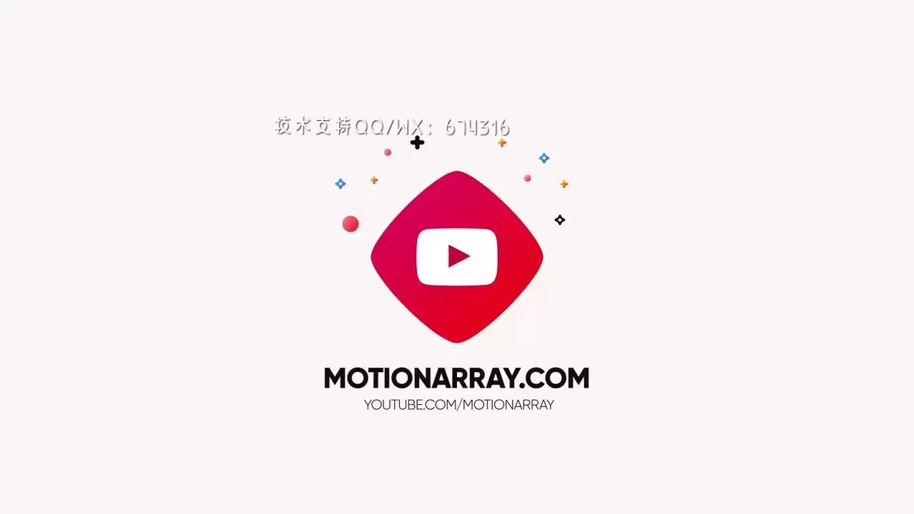 现代的马赛克企业Logo显示AE模板视频下载(含音频)插图