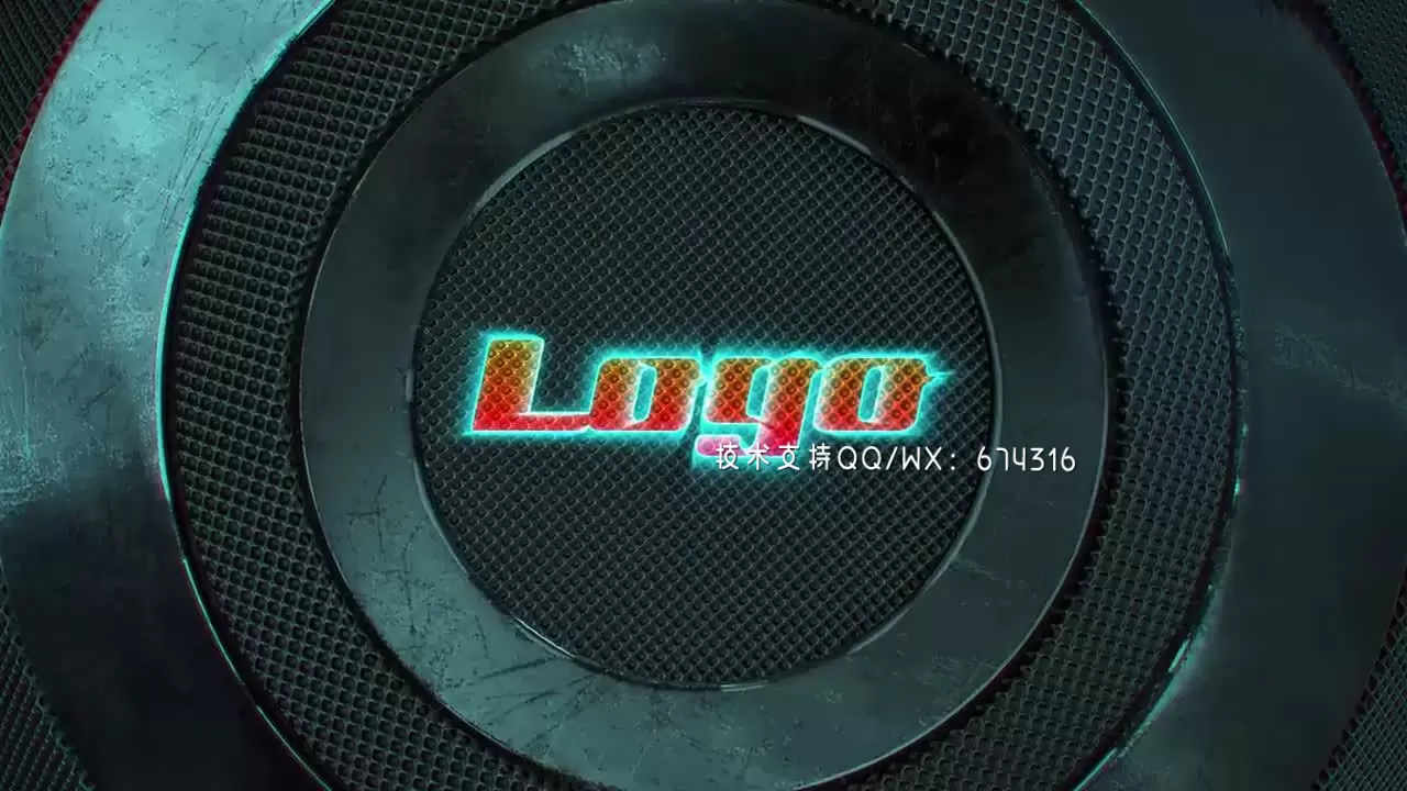 金属球LOGO标志展示动画AE模板视频下载(含音频)插图