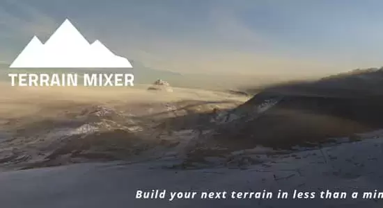 三维自然环境地形生成Blender插件 Terrain Mixer V3.4.1 + 预设库插图