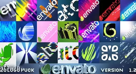 21个简洁创意LOGO标志小片头动画AE模板 Quick Logo Reveal Pack v1.3