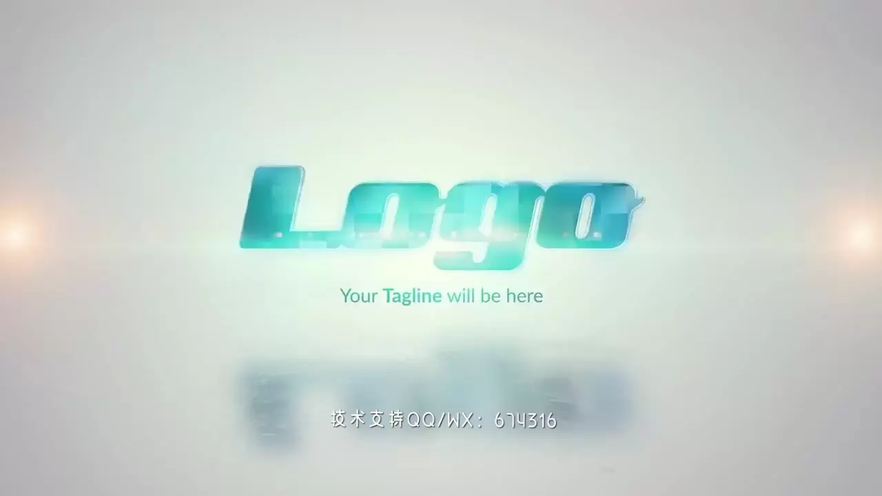 强大镜头光晕现代创造性LOGO标志AE模板视频下载(含音频)