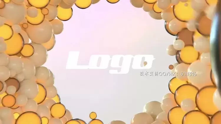 现代优雅的球体LOGO标志展示AE模板视频下载(含音频)插图