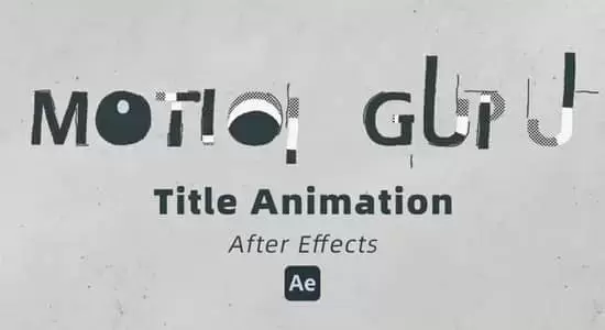 创建制作MG风格文字标题动画AE教程 Motion Graphics in After Effects – Title Animation插图
