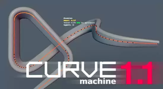 Blender插件-拐角曲线节点编辑器 CURVEmachine V1.1插图