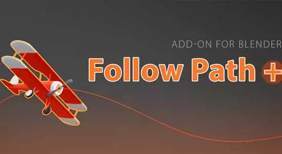 自定义路径跟随运动Blender插件 Follow Path v1.0.6插图