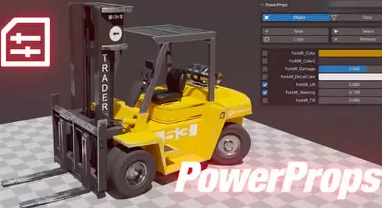 智能操作模型动画属性控制Blender插件 PowerProps v0.2.9插图