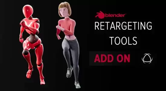 动作捕捉动画绑定Blender插件 Retargeting Tools V1.2插图