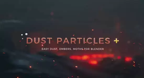 Blender插件-漂浮灰尘粒子动画预设 Dust Particles +插图