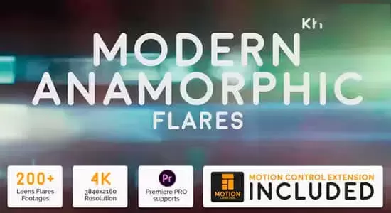 198个现代科幻高科技变形光效动画4K视频素材 Modern Anamorphic Flares Kit插图