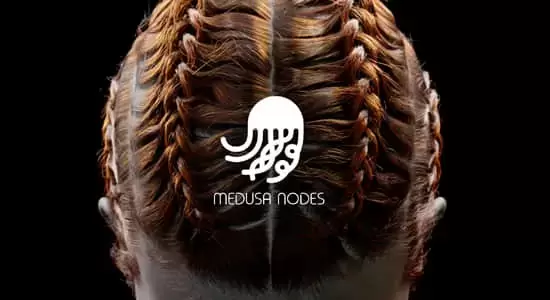Blender插件-头发系统程序制作器 Medusa Nodes v1.0.4插图