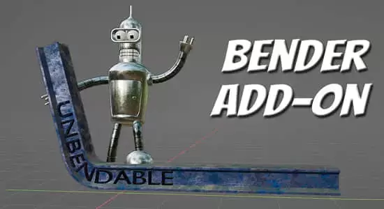 Blender插件-三维模型弯曲工具 Bender V1.1.4 – Simple Bend Add-On插图