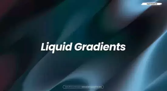 AE模板-抽象彩色渐变流体背景文字标题快闪介绍片头 Liquid Gradients插图