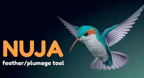 Blender插件-创建复杂羽毛工具 Nuja – Feather And Plumage Tools插图