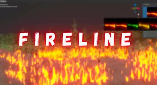 快速轻松生成火焰火焰燃烧特效Blender插件 Fire Line V1.0插图