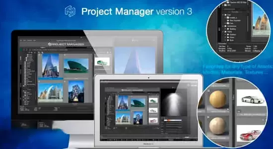 3DS MAX插件-直接预览工程项目预设管理 Project Manager v3.23.12插图