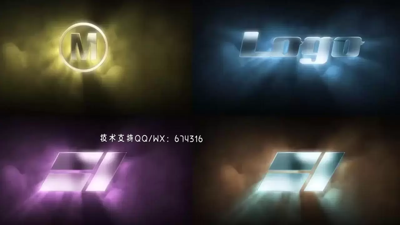 炫酷灯光特效logo展示AE模板视频下载(含音频)插图