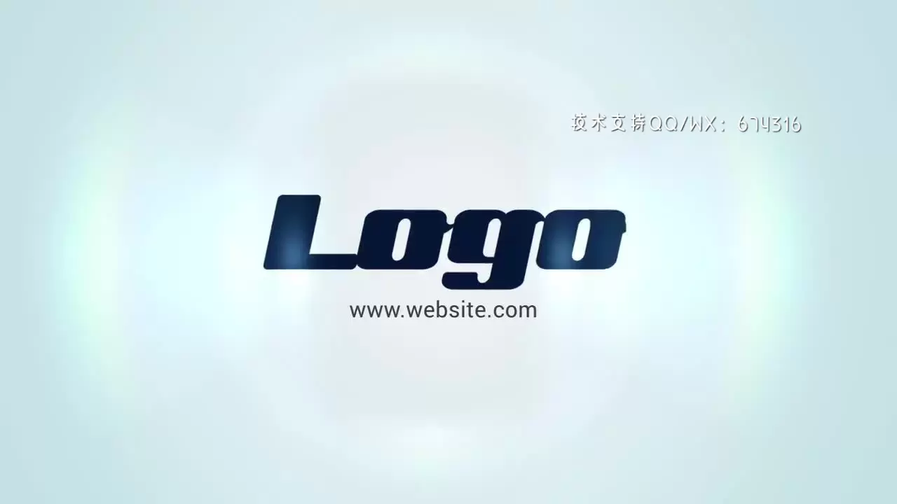 现代动画飞过促销LOGO标志展示AE模板视频下载(含音频)