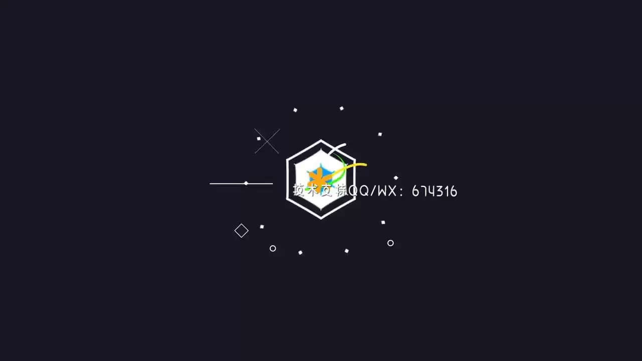 经典形状LOGO标志显示AE模板视频下载(含音频)