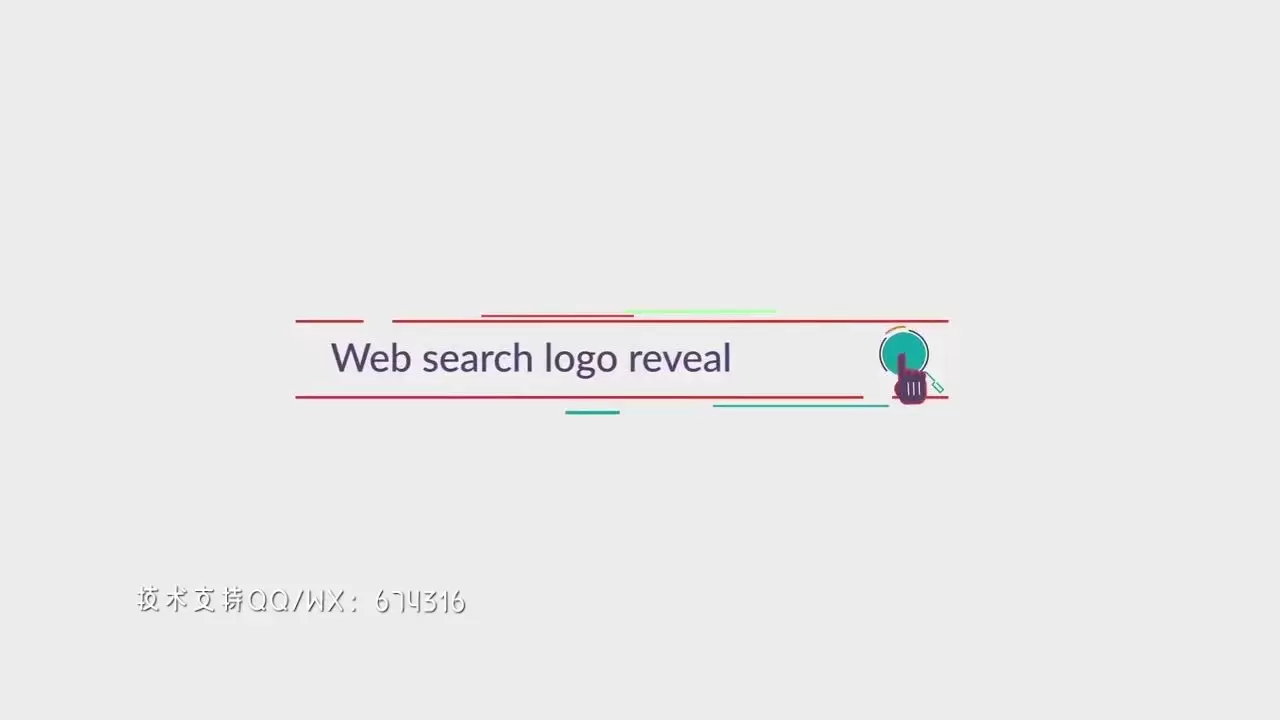 互联网搜索图标公司网站logo动画片头视频AE模板视频下载(含音频)插图