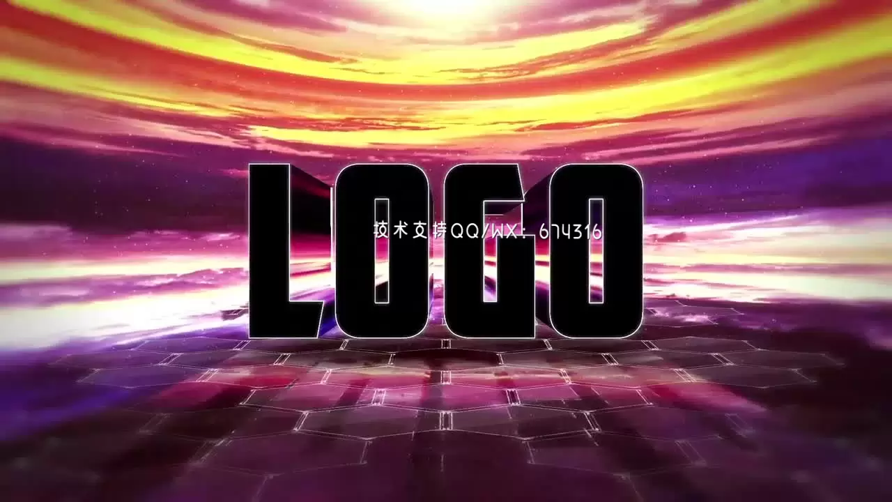 小故障景观LOGO标志AE模板视频下载插图