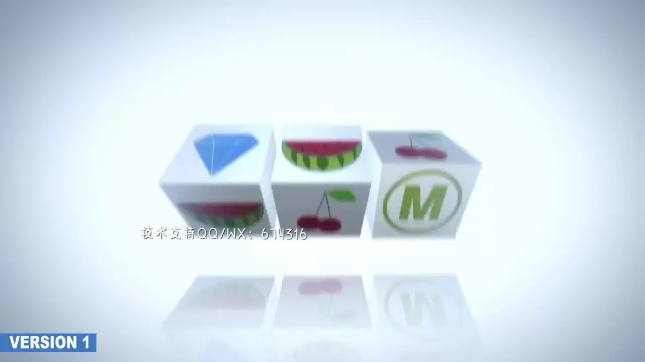 酷炫老虎机动态Logo展示AE模板视频下载(含音频)插图