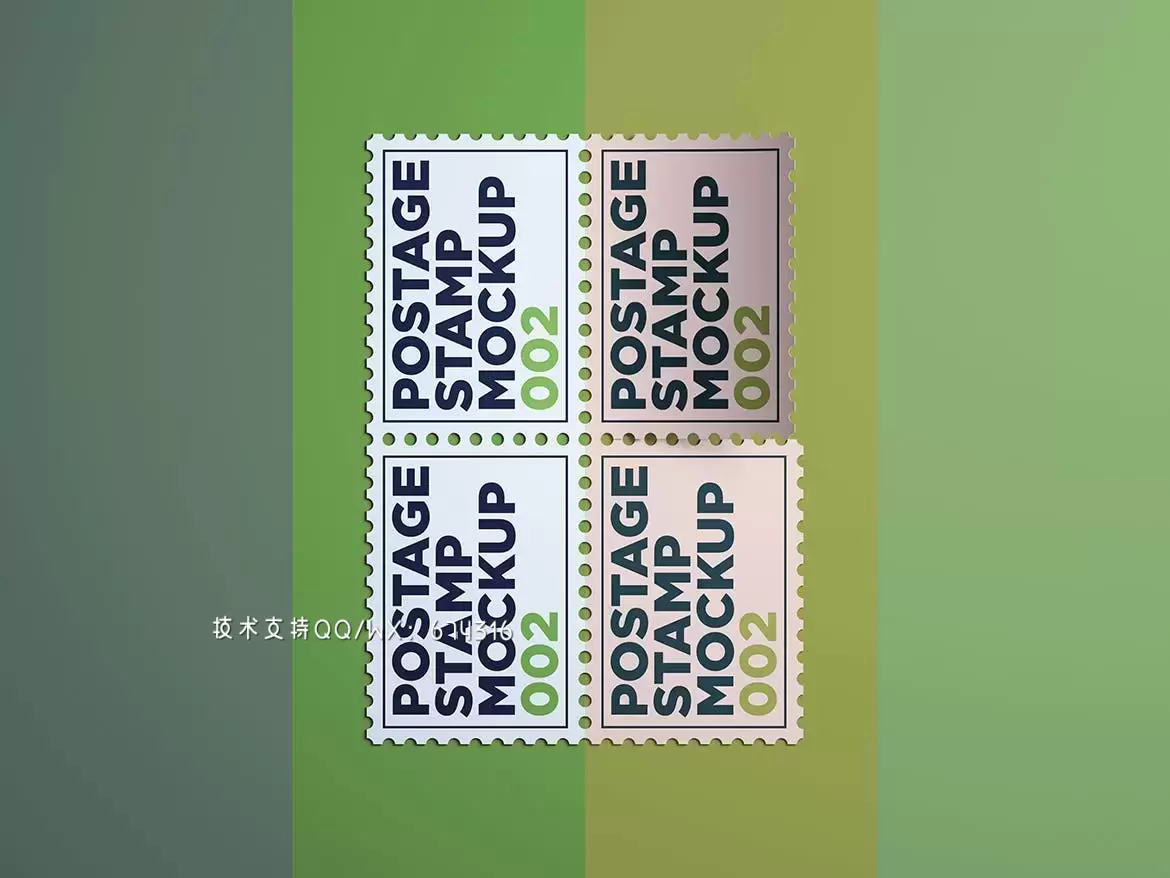 🔴高品质的邮票设计VI样机展示模型mockups免费下载插图1