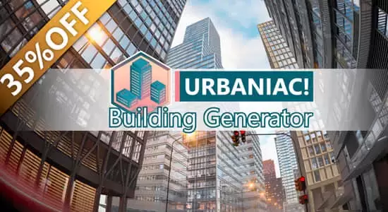 Blender插件-三维城市楼房建筑生成器+预设包 Urbaniac! Building Generator v0.20插图