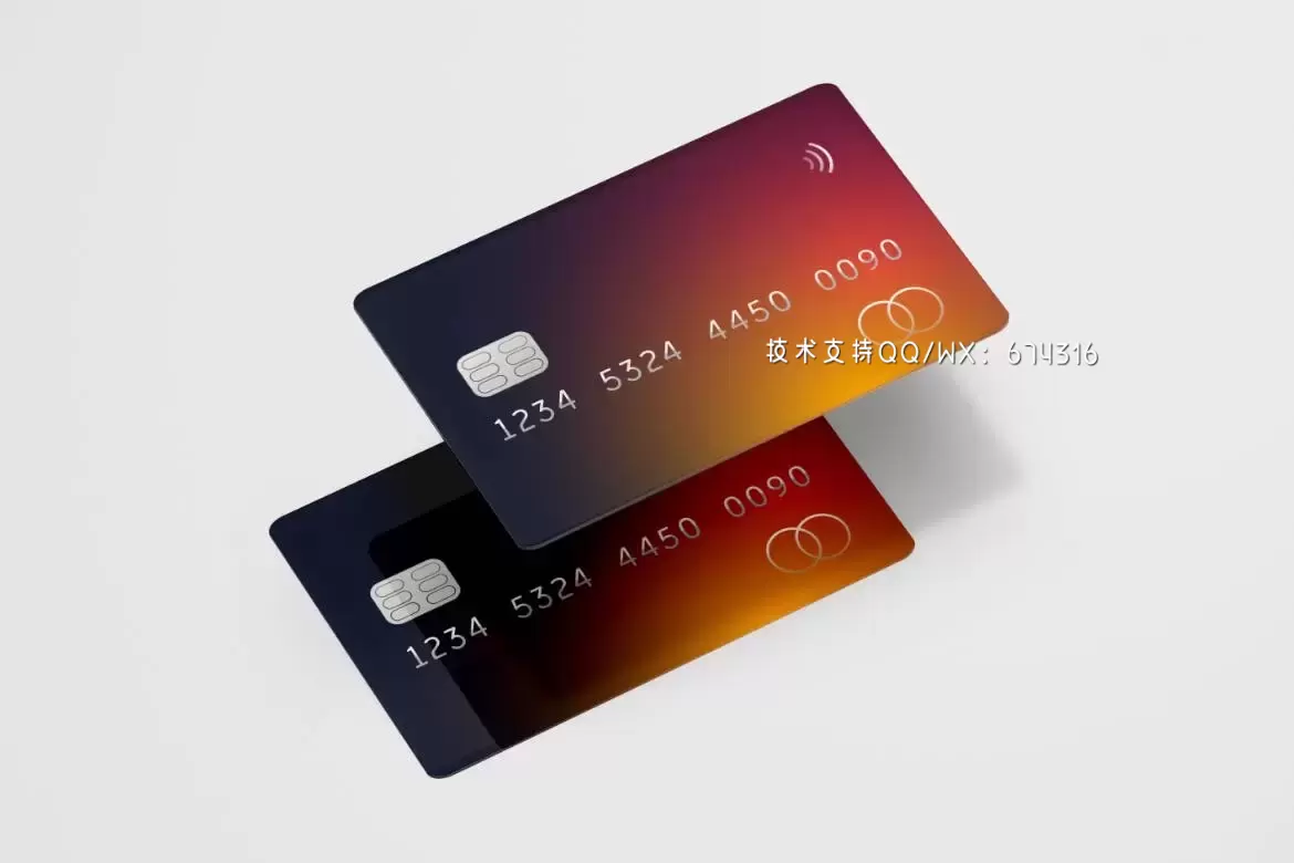 🔴时尚高端专业的高品质信用卡会员卡VI设计样机展示模型mockups免费下载插图2