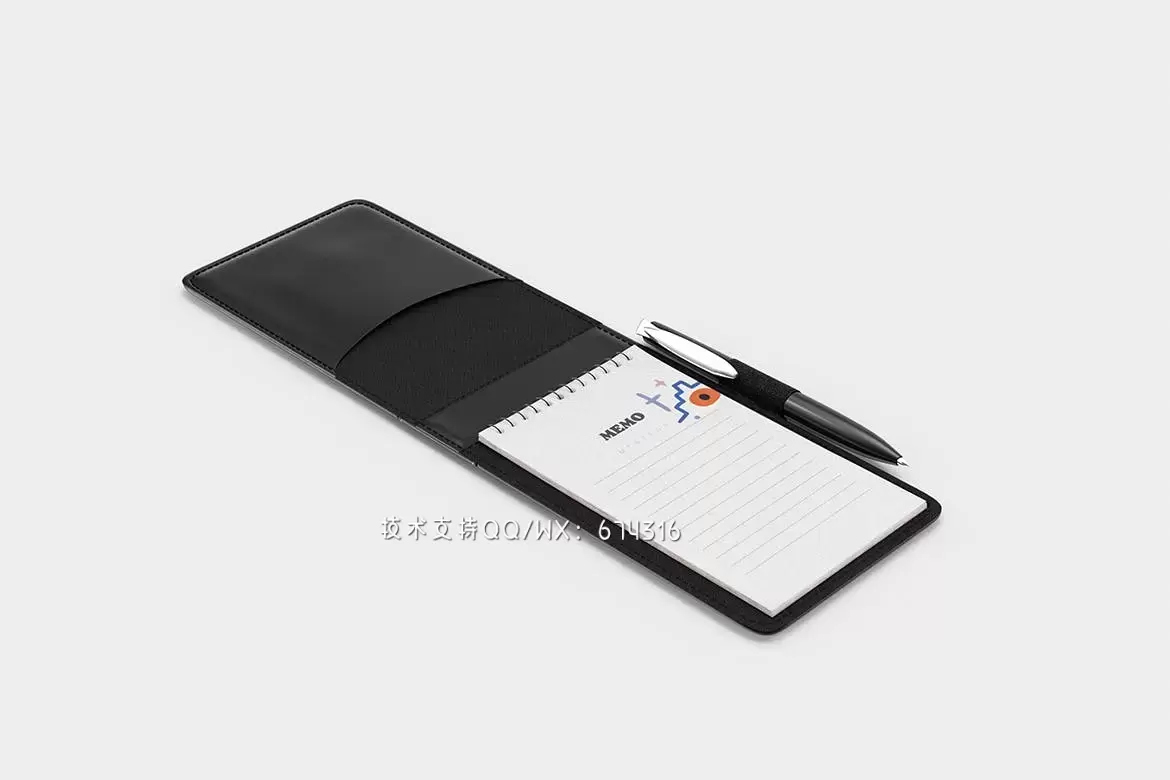 时尚高端商业商务质感笔记本VI设计样机展示模型mockups免费下载插图1