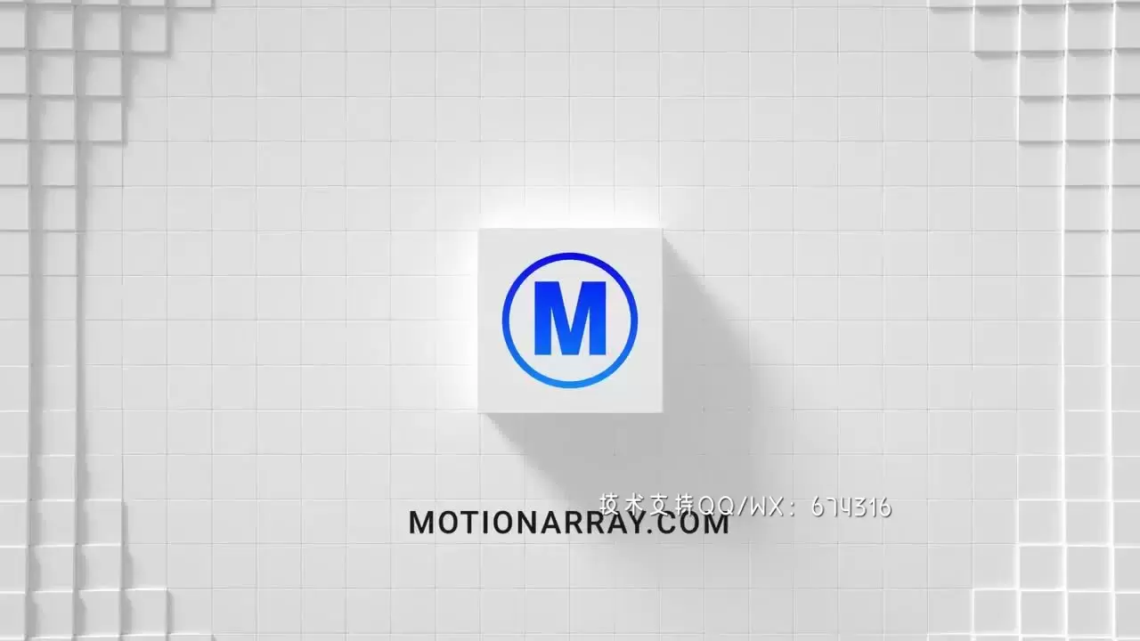 AE模板简洁利落的脉冲LOGO标志视频下载(含音频)插图