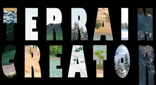 Terrain Creator V1.2 自然地形地貌创建制作Blender插件插图