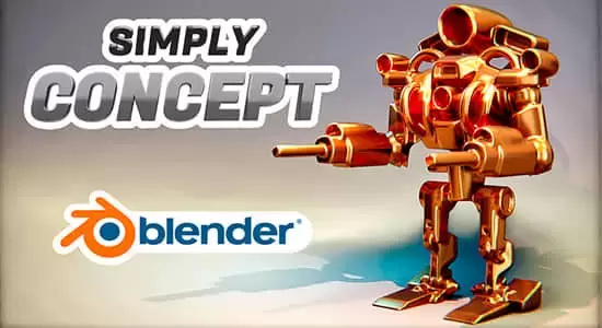 抽象概念模型建模调整工具Blender插件 Simply Concept V2.5.1插图