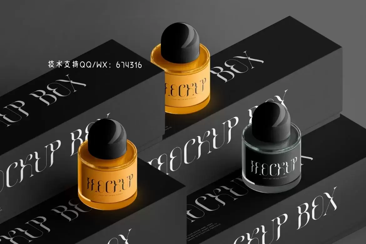 高品质的香水包装设计VI样机展示模型mockups免费下载插图2