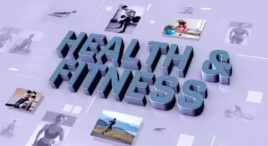 AE模板-创意三维空间透视健康与健身促销展示动画 HEALTH AND FITNESS PROMO插图