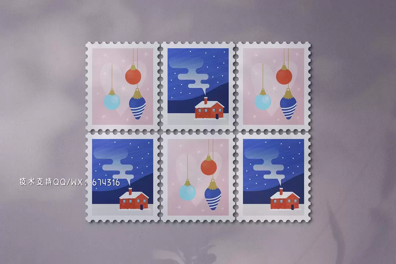 邮票产品收藏样机 (PSD)免费下载