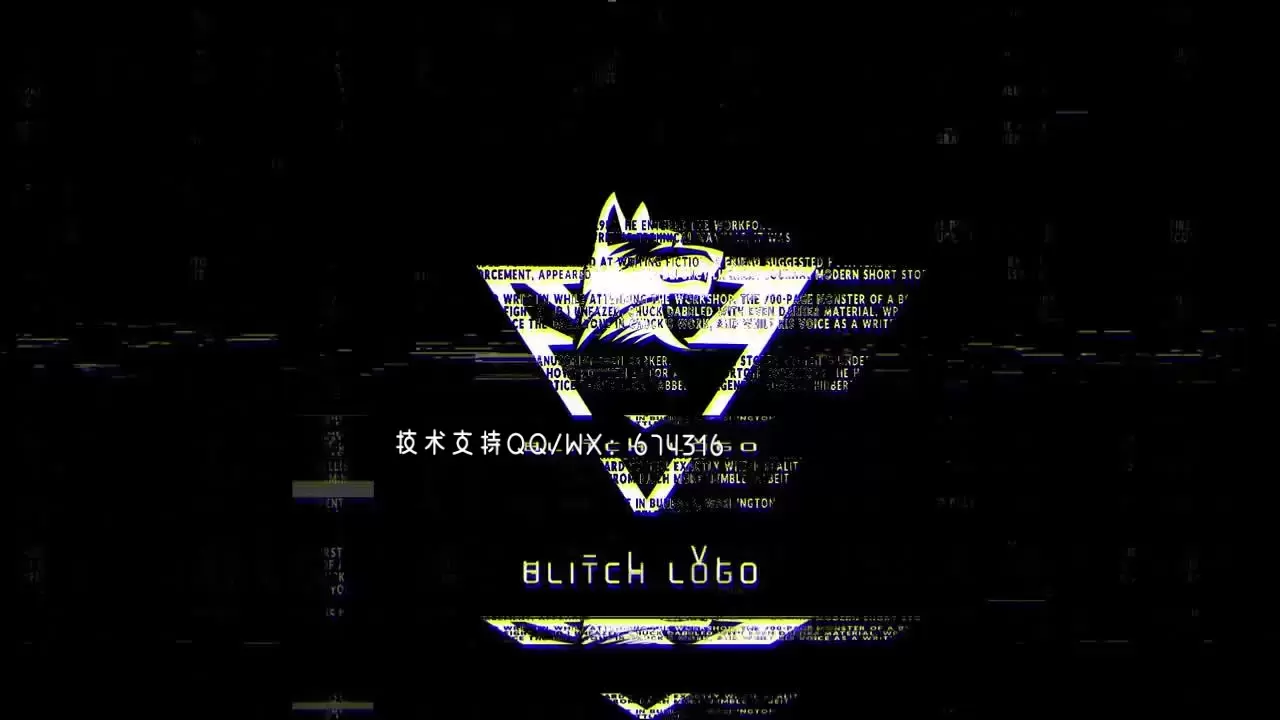 一种经过增强的小故障LOGO标志AE模板视频下载插图